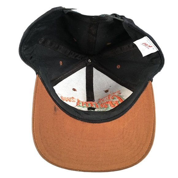 7th Annual Modesto Graffiti 2000 The Fruit Yard Black & Brown Snapback Hat Cap - Picture 7 of 8